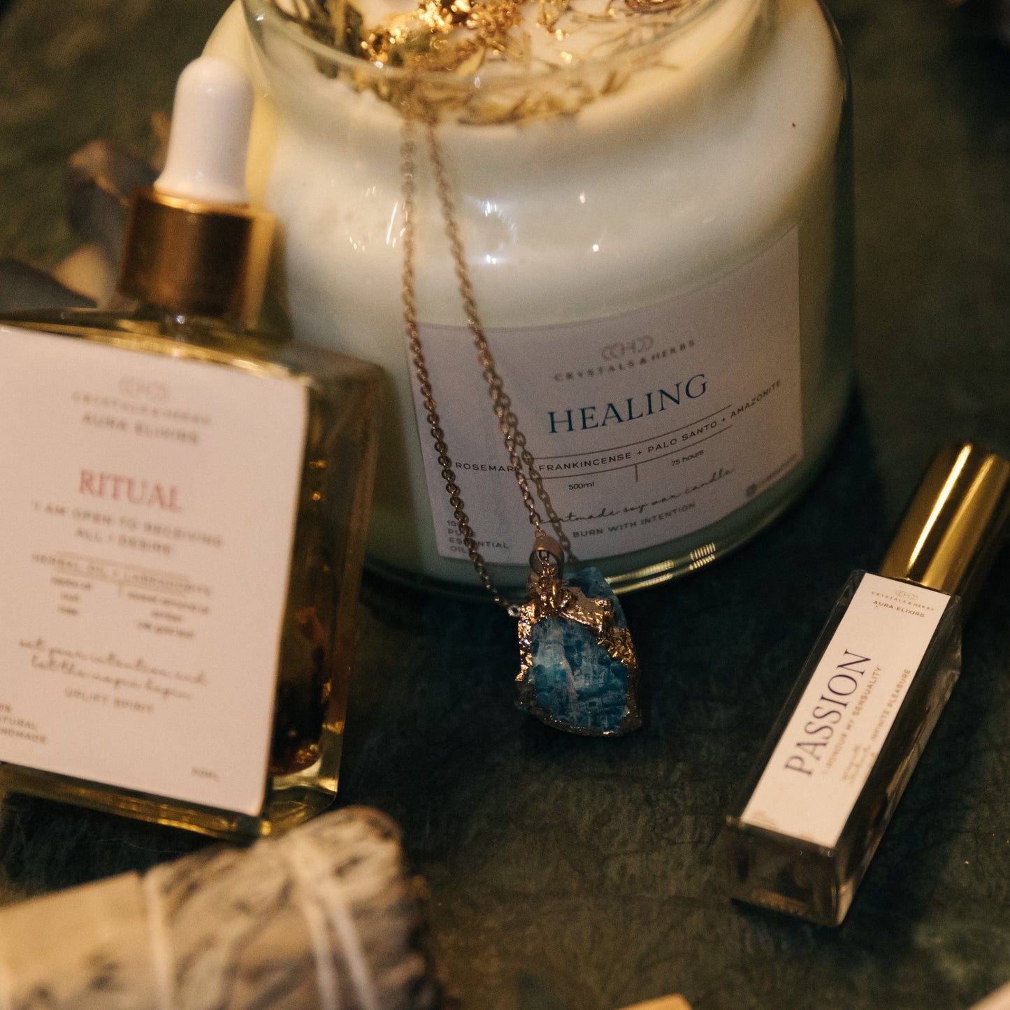 Healing Premium Essential Oil Soy Wax Candle