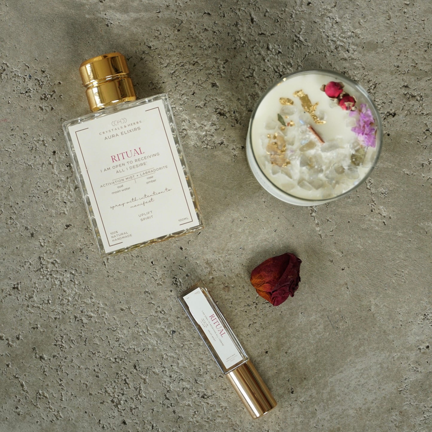 Ritual Gift Set Aura Elixir 100ml + Candle 180ml + Aura Elixir 15ml