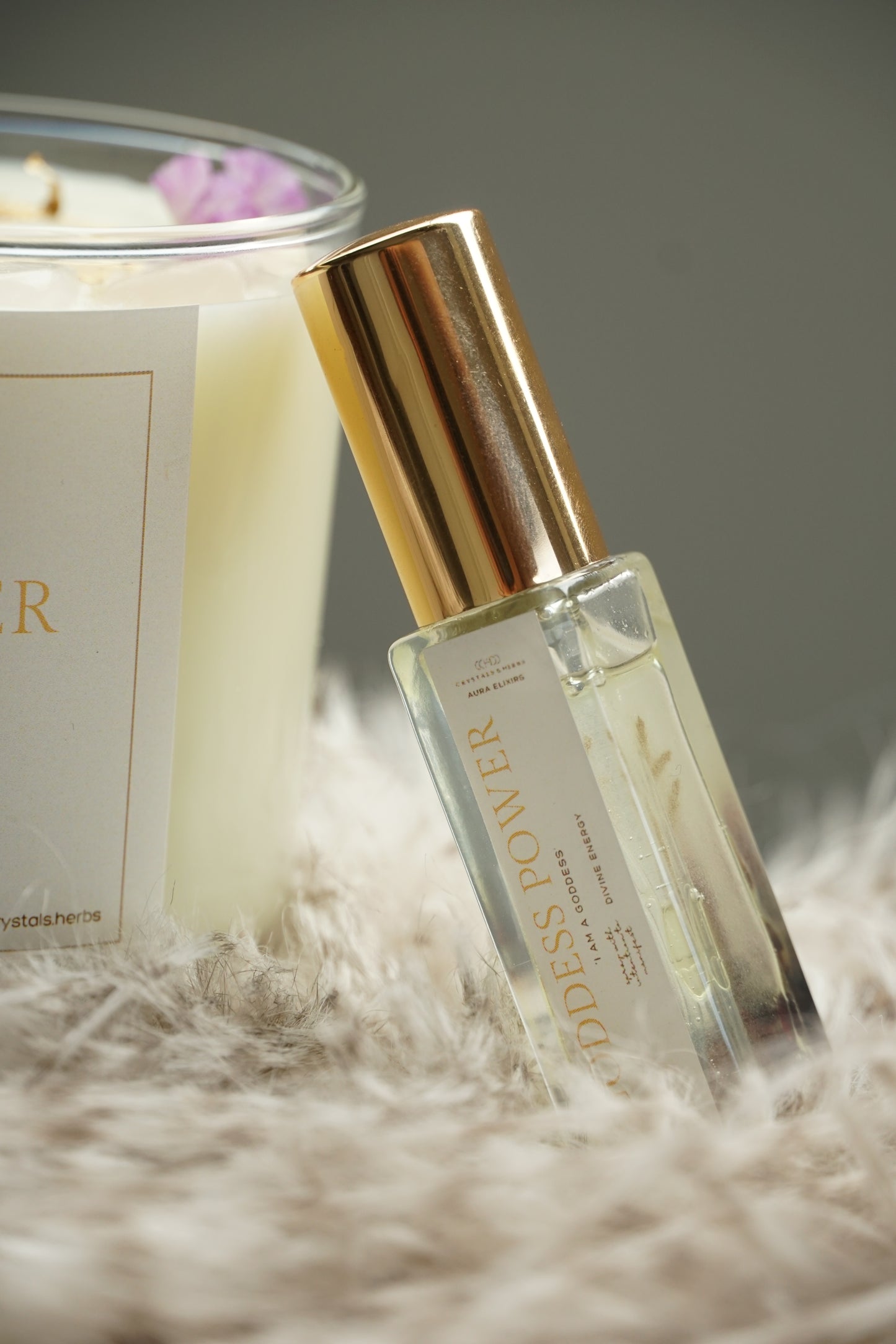 Goddess Power Gift Set - Candle 180ml + Aura Elixir Spray 15ml