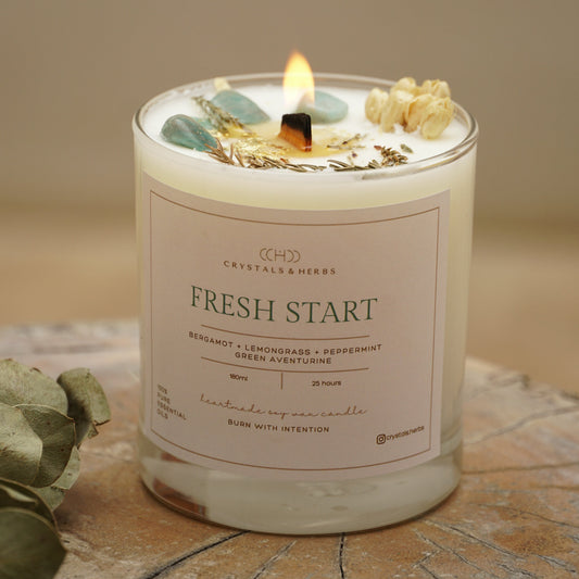 Fresh Start Premium Essential Oil Soy Wax Candle