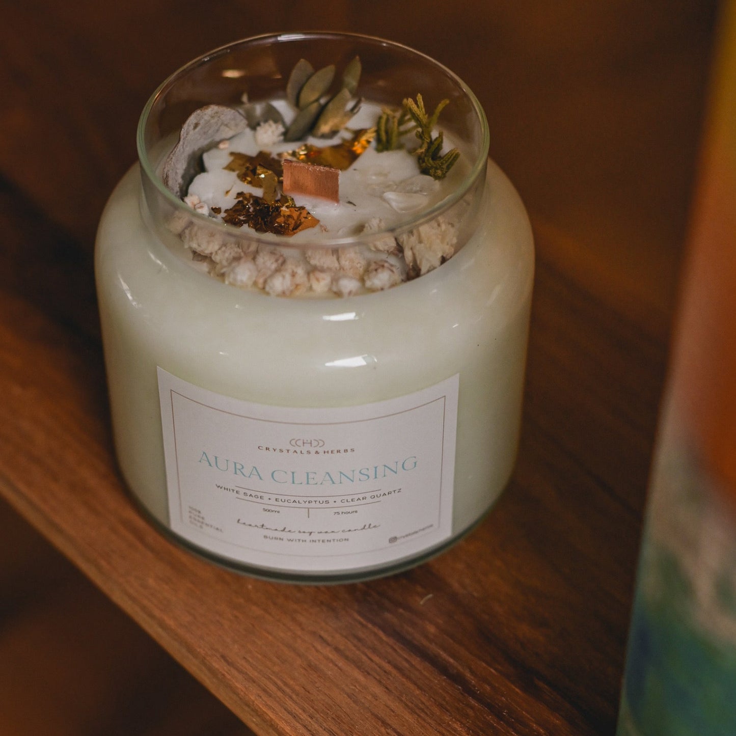 Aura Cleansing Premium Essential Oil Soy Wax Candle