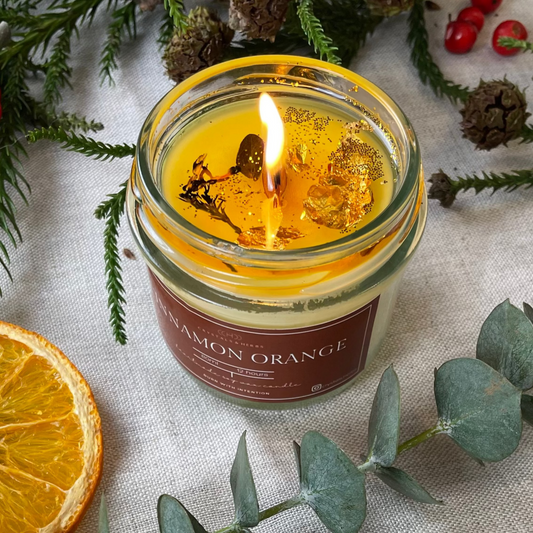 Cinnamon Orange Premium Essential Oil Soy Wax Candle