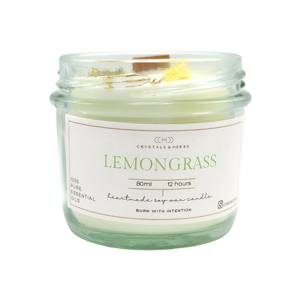 Lemongrass Premium Essential Oil 80 ml Soy Wax Candle