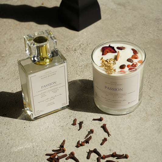Passion Gift Set - Candle 180ml + Aura Elixir 100ml