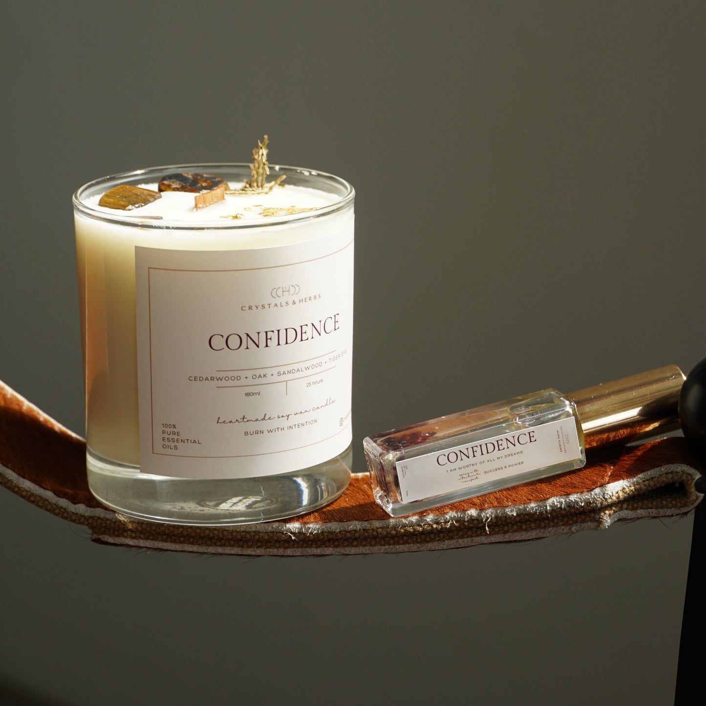 Confidence Gift Set - Candle 180ml + Aura Elixir Spray 15ml