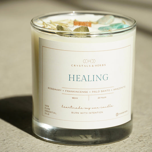 Healing Premium Essential Oil Soy Wax Candle