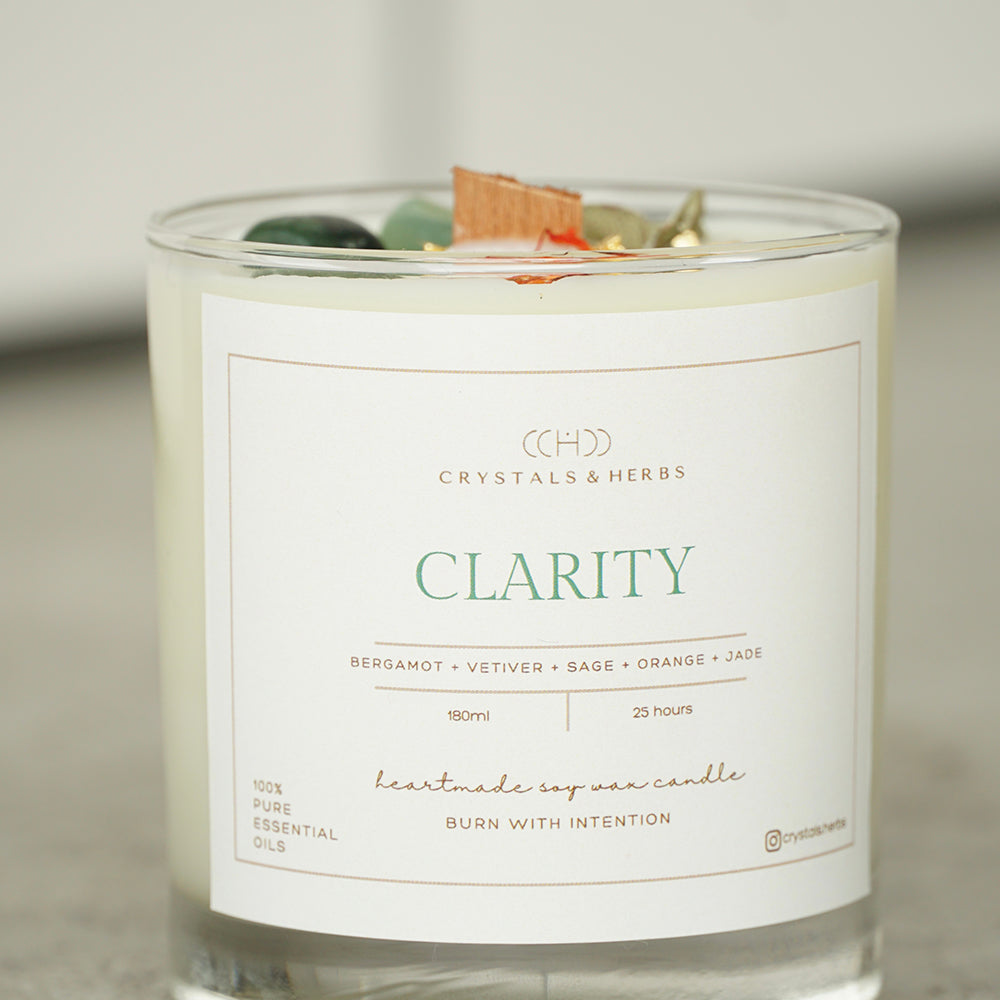 Clarity Gift Set Candle 180ml + Aura Elixir Spray 15ml