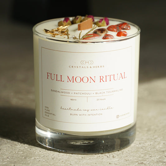 Full Moon Ritual Premium Essential Oil Soy Wax Candle