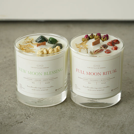 Full Moon Ritual + New Moon Blessing 180ml Candle Gift Set