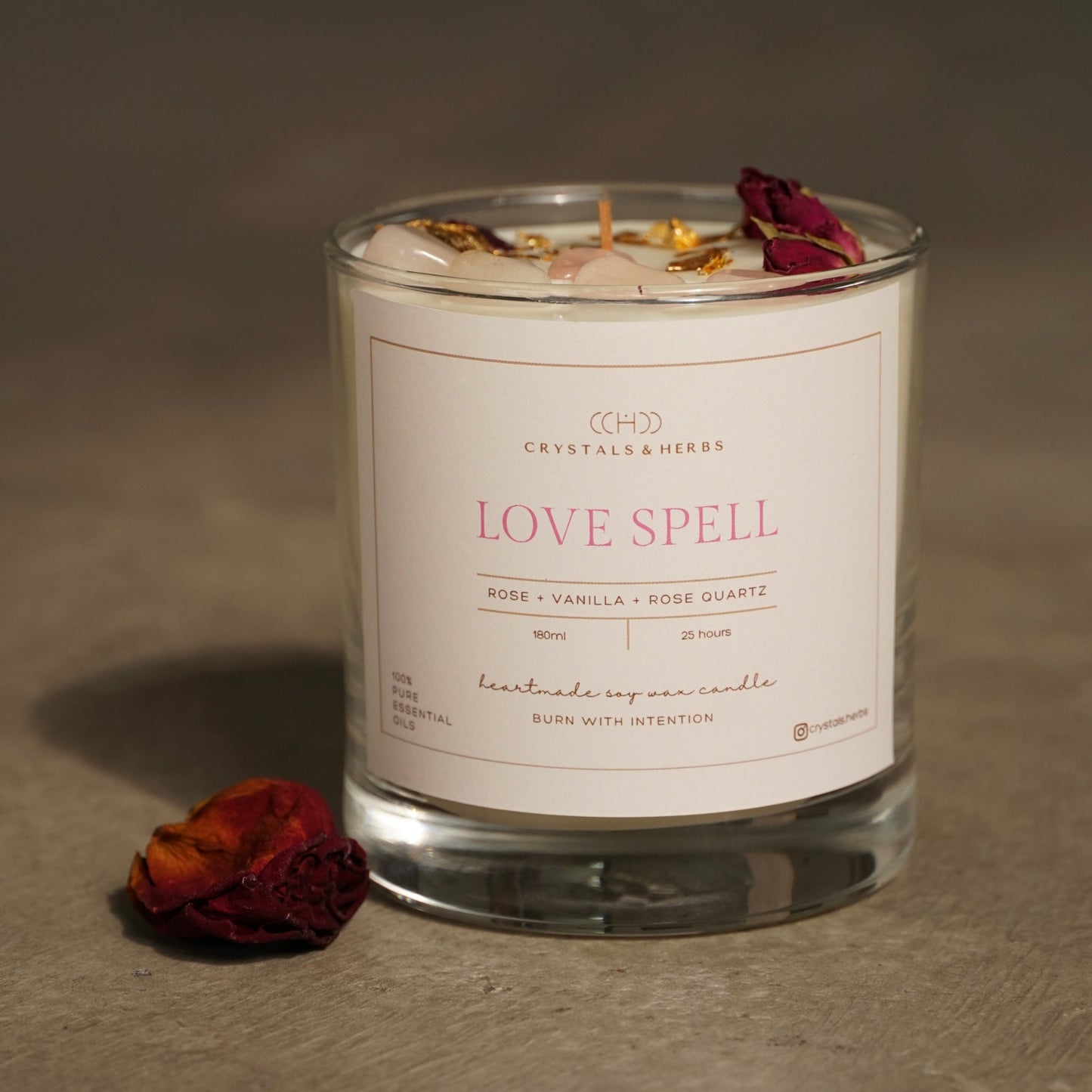 Love Spell Premium Essential Oil Soy Wax Candle