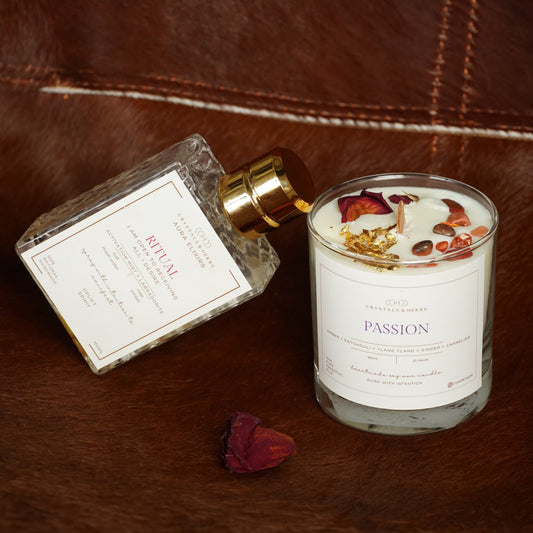 Ritual & Passion Gift Set -  Ritual Aura Elixir 100 ml + Passion Soy Candle 180ml