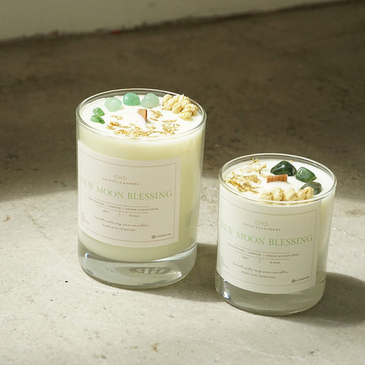 New Moon Blessing Premium Essential Oil Soy Handmade Candle