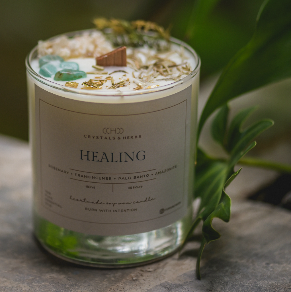 Healing Premium Essential Oil Soy Wax Candle