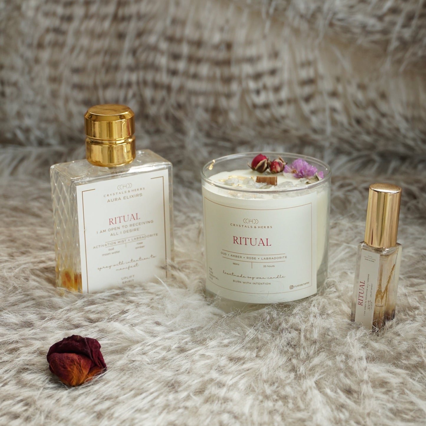 Ritual Gift Set Aura Elixir 100ml + Candle 180ml + Aura Elixir 15ml