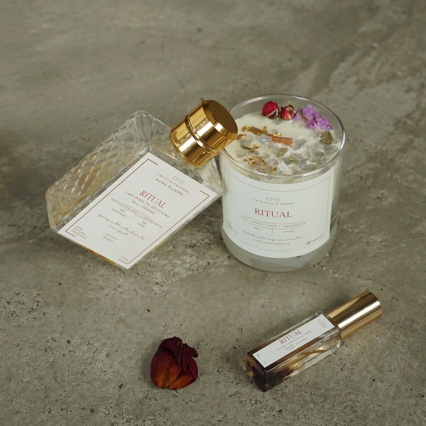 Ritual Gift Set Aura Elixir 100ml + Candle 180ml + Aura Elixir 15ml