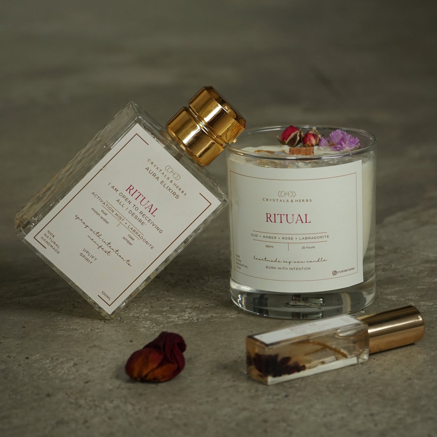 Ritual Gift Set Aura Elixir 100ml + Candle 180ml + Aura Elixir 15ml